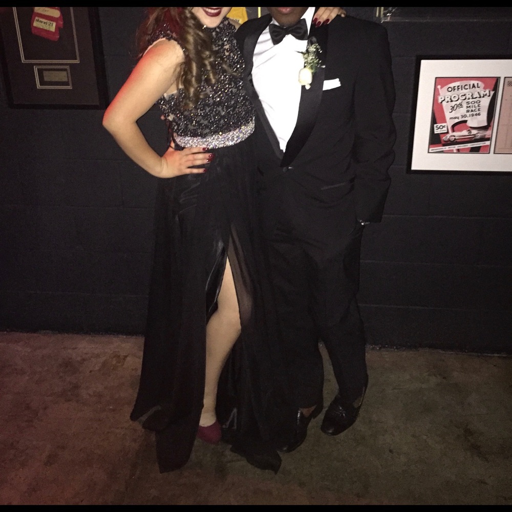 Beautiful black prom dress